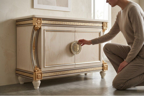 Kredens Kredens Drewno Szafa Kredens Włoski design luksusowe Meble Nowe