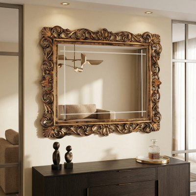 Classic Design Lustro Italian Meble lśniące ściany Szkło arredoclassic Nowość