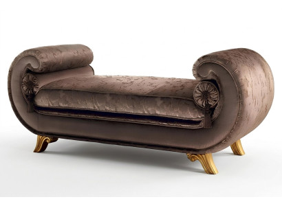 Meble do Salonu Meble Klasyczny Design Sofa Włókiennicza Brązowa Szezlong Nowość