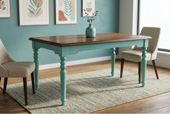 Stół obiadowy Tabela Grupa jadalnia salon Ustaw Drewno Design stoły 150cm Nowy
