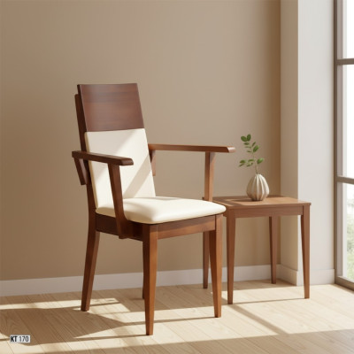 Krzesła Krzesło Fotel Podkładka Solidny Drewno Włókienniczy Drewno Fotel Skóra New Lounge