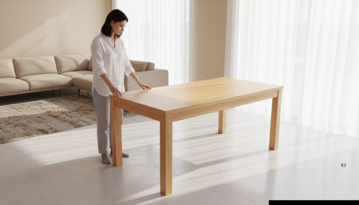 Stół obiadowy Drewno stoły Living Jadalnia Pokój Tabela 180x90cm Stoły do ​​jadalni Solidny Solidne drewno