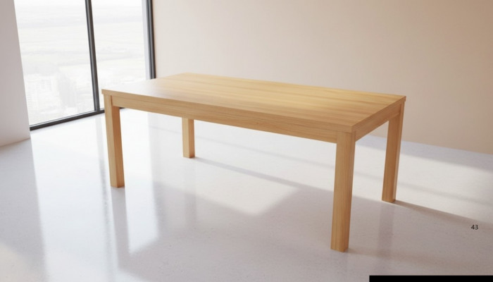 Stół obiadowy Drewno stoły Living Jadalnia Pokój Tabela 180x90cm Stoły do ​​jadalni Solidny Solidne drewno
