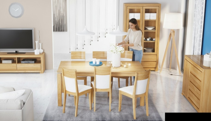 Stół obiadowy Drewno stoły Living Jadalnia Pokój Tabela 180x90cm Solidne Solidne drewniane stoły do ​​jadalni