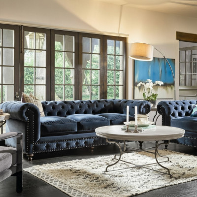 Chesterfield Sofa Couches Podkładka Ustawić Couch Podkładka Materiał Skóra