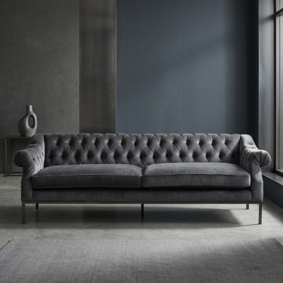 Chesterfield Sofa Couch Podkładka Materiał Deko Skóra Couchen Podkładka Ustawić