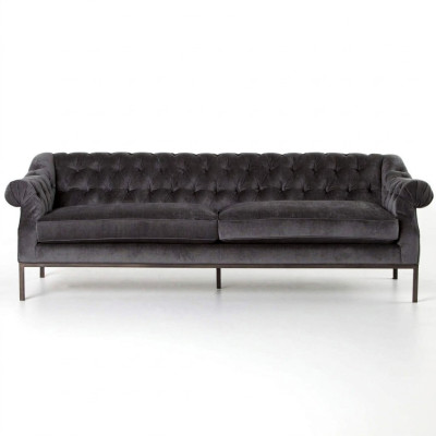 Chesterfield Sofa Couch Podkładka Materiał Deko Skóra Couchen Podkładka Ustawić