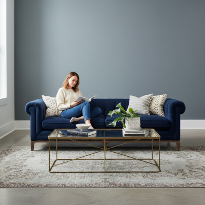 Chesterfield Sofa Kanapa Podkładka Skóra Materiał Kanapy Podkładka Ustawić 4-osobową