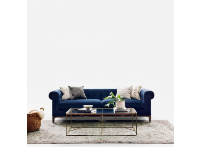 Chesterfield Sofa Kanapa Podkładka Skóra Materiał Kanapy Podkładka Ustawić 4-osobową