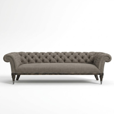 Chesterfield Sofa Couch Podkładka Materiał Skóra Couchen Podkładka Ustawić 4-osobowa