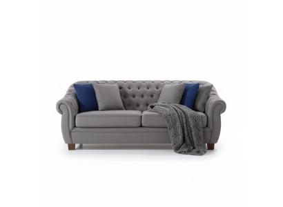 Materiał Chesterfield Podkładka trzyosobowa kanapa do salonu Włókienniczy projekt
