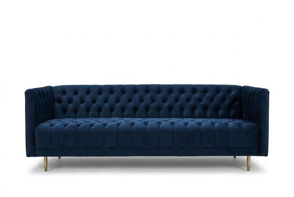 Chesterfield Sofa Couch Podkładka Materiał Skóra Couchen Podkładka Ustawić 4 miejsce do siedzenia