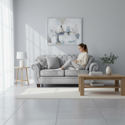 Sofa Chesterfield Kanapa Tapicerowane Tkanina Skóra Kanapy Tapicerowane Komplet 2-osobowy