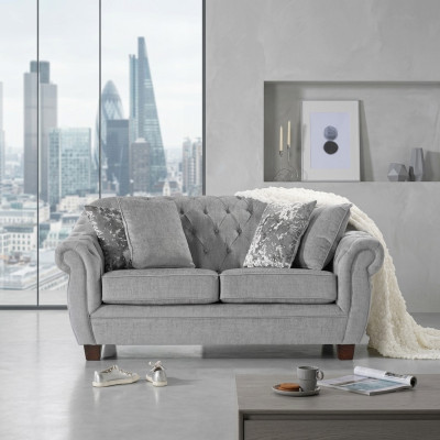 Sofa Chesterfield Kanapa Tapicerowane Tkanina Skóra Kanapy Tapicerowane Komplet 2-osobowy