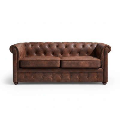 Luksusowa sofa Chesterfield w salonie