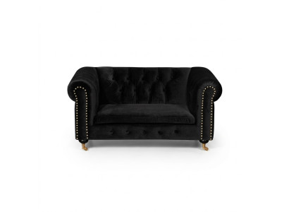 Chesterfield 2-osobowa klasyczna luksusowa sofa w stylu barokowym i rokoko z tkaniny i skóry