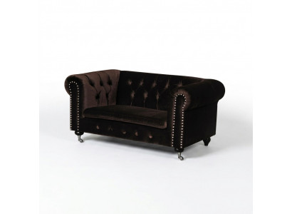 jvmoebel ® - Sofa skórzana kanapa Royal brązowa tapicerka dwuosobowa zestaw kanapowy nowy
