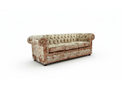 Designerska sofa do salonu - Pokrycie Włókienniczy Aksamit Materiał - Klasyczna kanapa