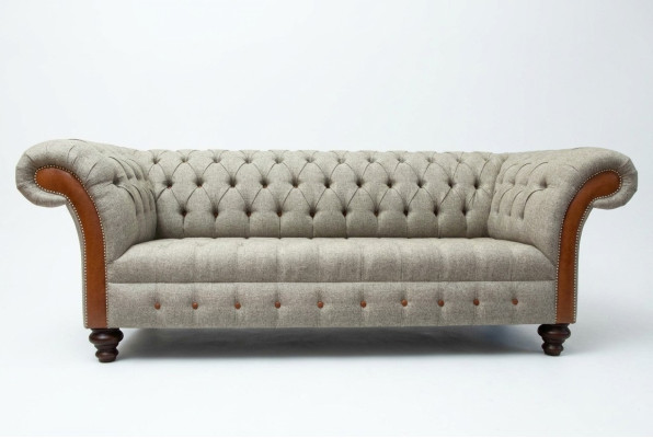 Chesterfield 3 osobowa klasyczna luksusowa barokowa sofa Rokoko sofa tekstylna