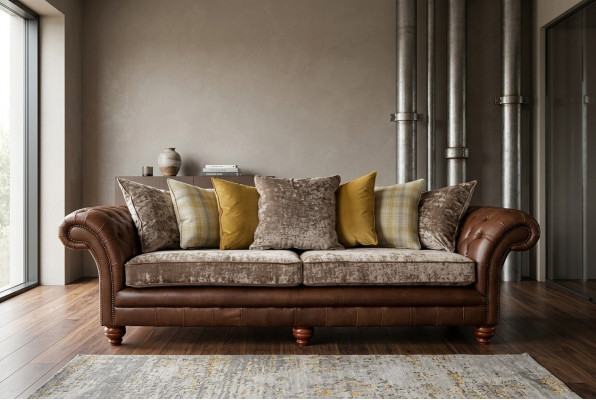 Klasyczna luksusowa kanapa barokowa rokoko Chesterfield sofa Sofa tekstylna skórzana kanapa