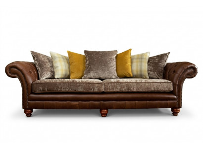 Klasyczna luksusowa kanapa barokowa rokoko Chesterfield sofa Sofa tekstylna skórzana kanapa