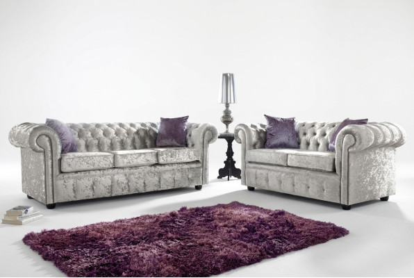 Zestaw sofowy Chesterfield 3+2 osobowa klasyczna barokowa sofa rokokowa Włókienniczy Skóra