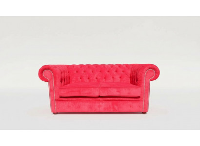 jvmoebel ® Sofa Skórzana Kanapa - Design Tapicerka Dwuosobowa Kanapa w Garniturze Czerwona Nowa
