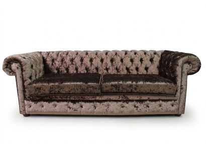 Chesterfield 5-osobowa klasyczna luksusowa barokowa sofa w stylu rokoko z kanapą włókienniczą Skóra