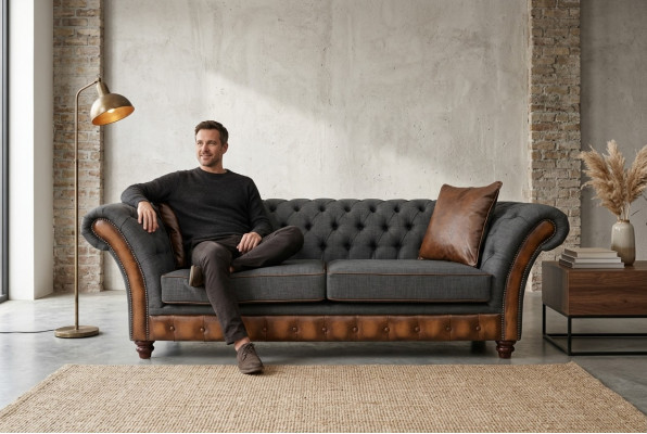 Nowoczesna kanapa Chesterfield - luksusowa designerska sofa - Style Meble