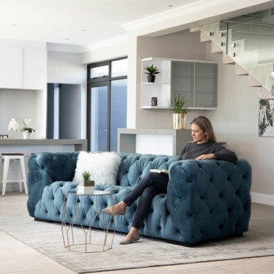 Chesterfield 3 miejsce siedzące Nowoczesna luksusowa designerska kanapa salonowa trzyosobowa