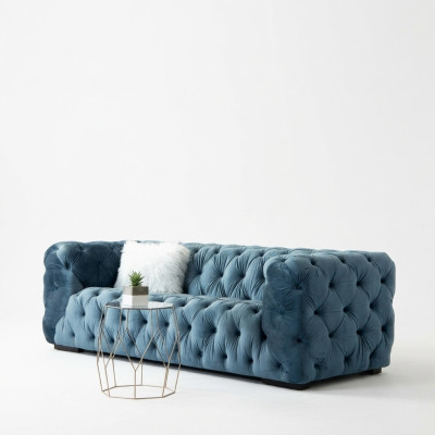 Chesterfield 3 miejsce siedzące Nowoczesna luksusowa designerska kanapa salonowa trzyosobowa
