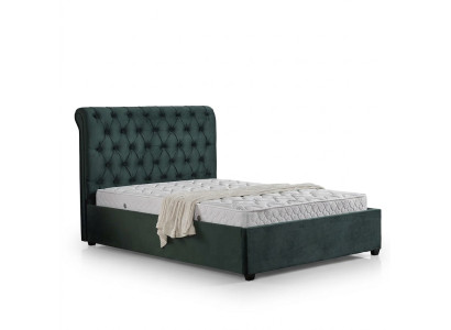 Modern Green Chesterfield Podwójne łóżko Designerskie luksusowe łóżko