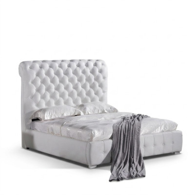 Chesterfield Wykonanie na wymiar Kolor Do wyboru Łóżko Double Bed Purple Brown Beige
