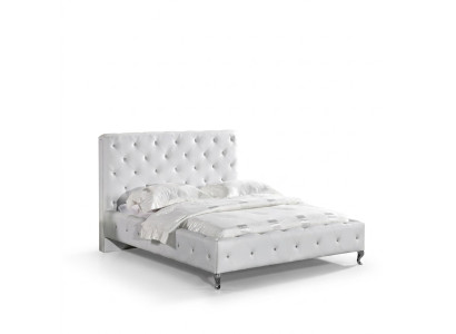 Chesterfield Łóżko Design Sypialnia Łóżko angielskie 140x200cm Włókienniczy Podkładka