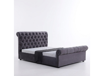 Design Chesterfield Łóżko Włókiennicze Skóra Hotelowe łóżko Sypialnia Nowa Podkładka Aksamit