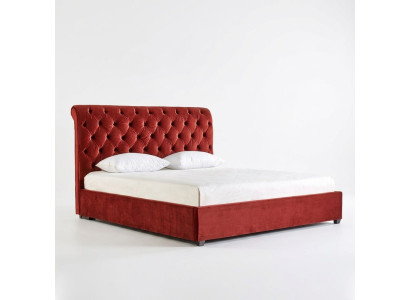 Royal red Sypialnia Chesterfield Podwójne łóżko tapicerowane luksusowy design
