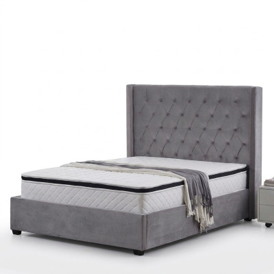 Łóżko Chesterfield Łóżko tapicerowane Luxury Sypialnia Design łóżka Włókiennicze Skóra Nowe