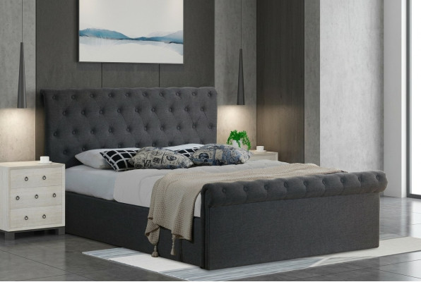 Chesterfield Classic Design Łóżko Podkładka do łóżka włókienniczego 140x200cm