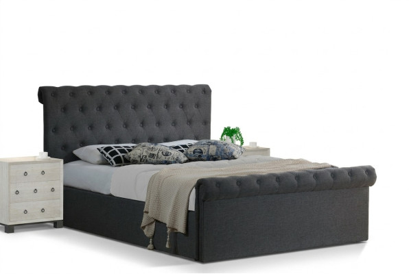 Chesterfield Classic Design Łóżko Podkładka do łóżka włókienniczego 140x200cm