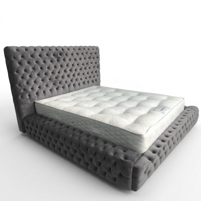 Nowoczesne Stylowe Łóżko Chesterfield Sypialnia łóżka Włókiennicze Meble
