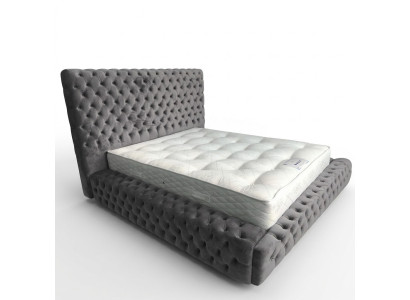 Nowoczesne Stylowe Łóżko Chesterfield Sypialnia łóżka Włókiennicze Meble