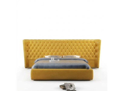 XXL Duża Ściana Panelowa Łóżko Chesterfield Hotel Luxury Design łóżko 200x200cm Nowość