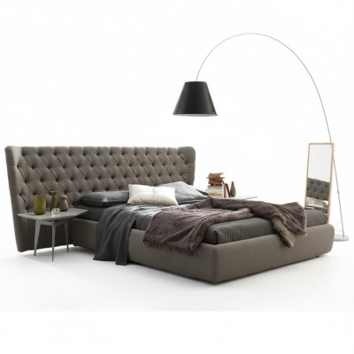 Duże Chesterfield Luxury Podwójne łóżko Designerskie Meble Sypialnia