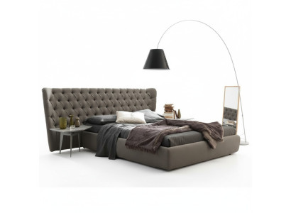 Duże Chesterfield Luxury Podwójne łóżko Designerskie Meble Sypialnia