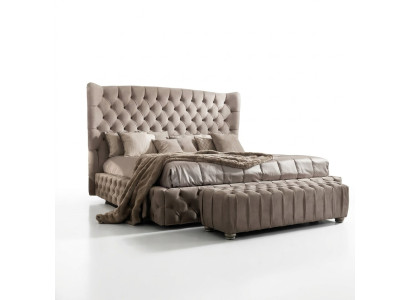 Oryginalne łóżko Chesterfield Łóżko Double Hotel łóżka Włókiennicze Podkładka 160x200cm Materiał Nowy