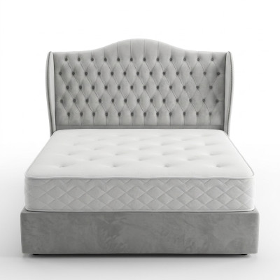Chesterfield Łóżko Design Sypialnia Łóżko angielskie 180x200cm Włókienniczy Podkładka