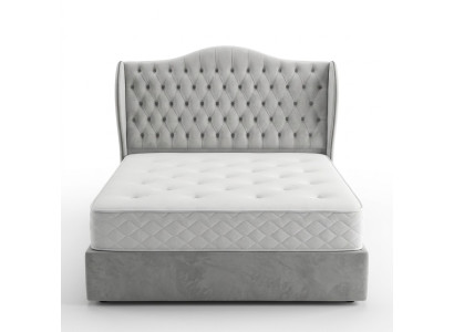 Chesterfield Łóżko Design Sypialnia Łóżko angielskie 180x200cm Włókienniczy Podkładka