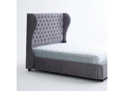 Designerskie Chesterfield Łóżko Sypialnia Włókienniczy Skóra Podkładka 140/160/180/200cm