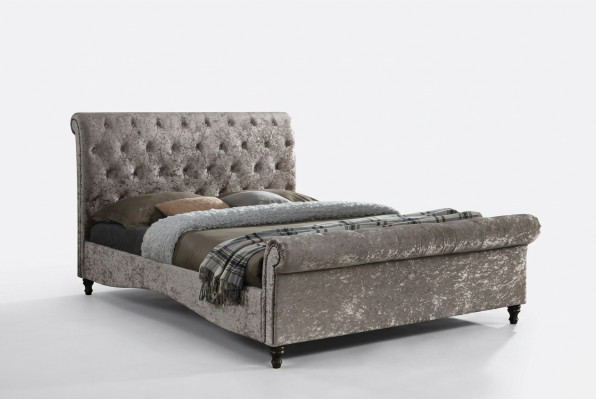 Luksusowe Chesterfield Przyciski łóżek Sypialnia Design Meble Łóżko Double Hotel Nowość