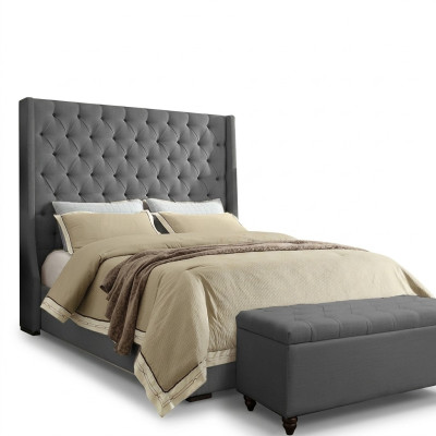 Klasyczny design Łóżko Podkładka do łóżka Włókienniczego 140x200cm Chesterfield Łóżko